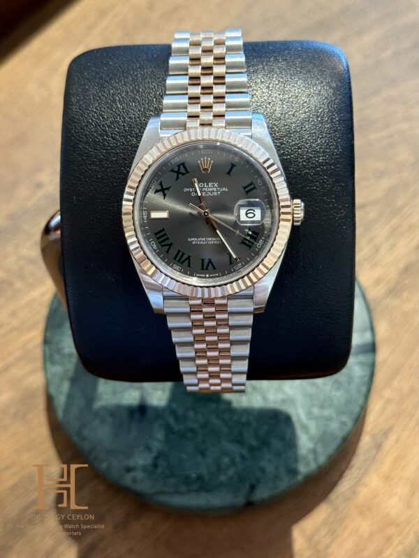 Rolex Datejust 41mm Rose Gold Wimbledon